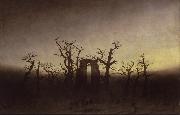 Caspar David Friedrich Abbey under Oak Trees (mk09) painting